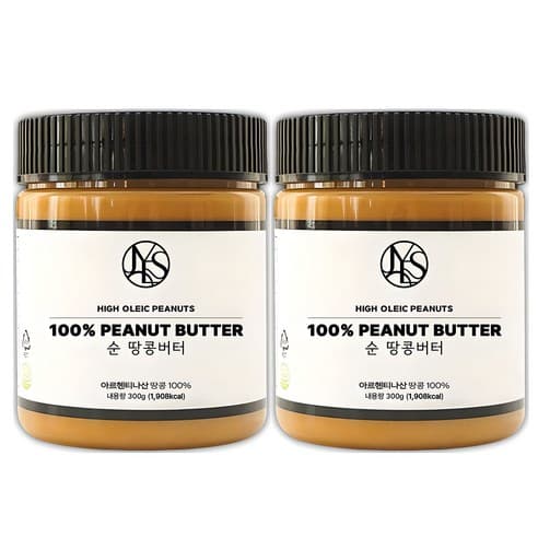 야스티 순 땅콩버터 크리미 100% 무첨가, 300g, 1개 제품 이미지