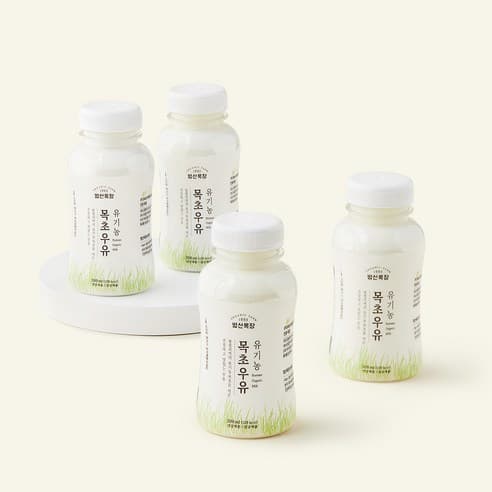 범산목장 유기가공식품 인증 목초우유, 200ml, 4개 제품 이미지