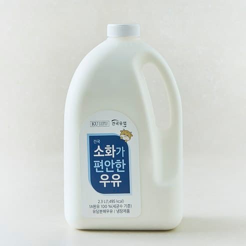 건국유업 소화가 편안한 우유, 2.3L, 1개 제품 이미지