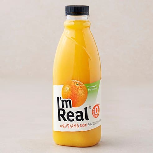 아임리얼 순수착즙 오렌지 주스, 190ml, 6개 제품 이미지