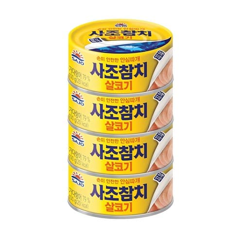 사조참치 살코기 안심따개, 150g, 8개 제품 이미지