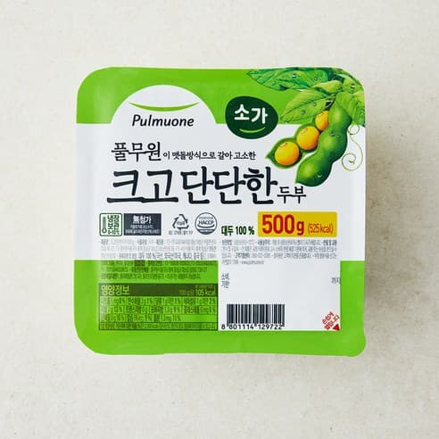 풀무원 크고 단단한 두부, 500g, 1개 제품 이미지